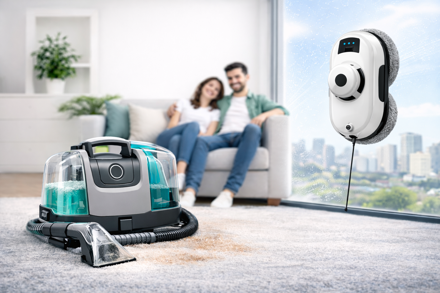 Robot lave vitre autonome électrique