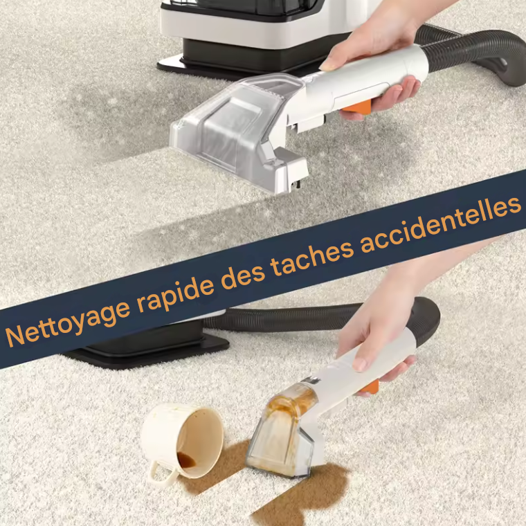 Shampouineuse portable pour tâches sur textiles, voiture ,canapé et tapis