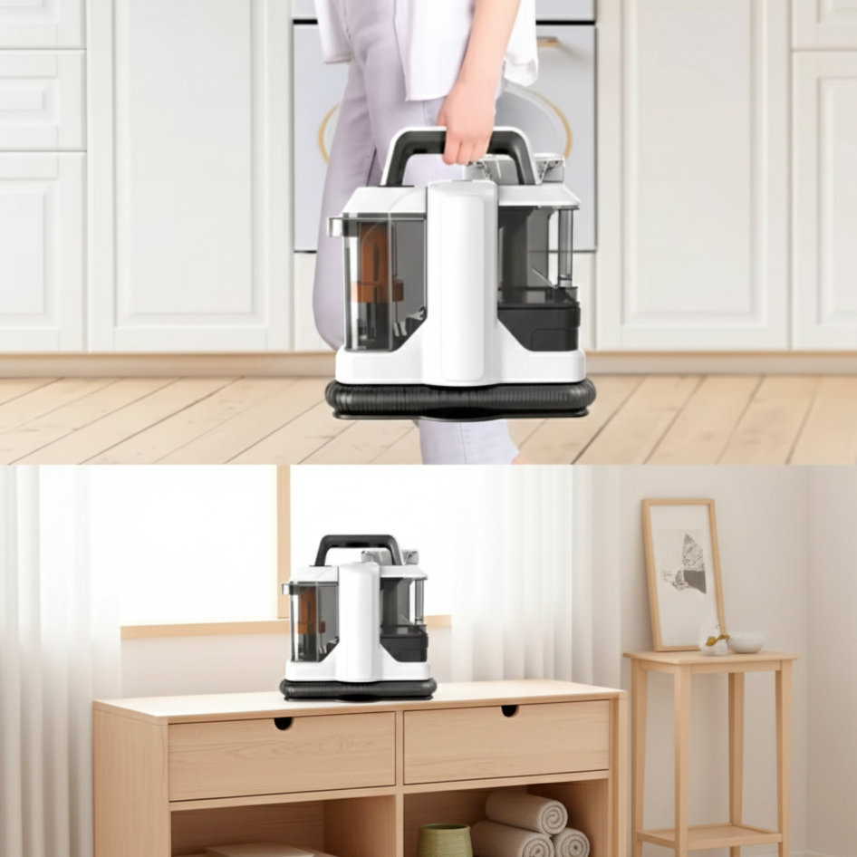 Shampouineuse portable pour tâches sur textiles, voiture ,canapé et tapis