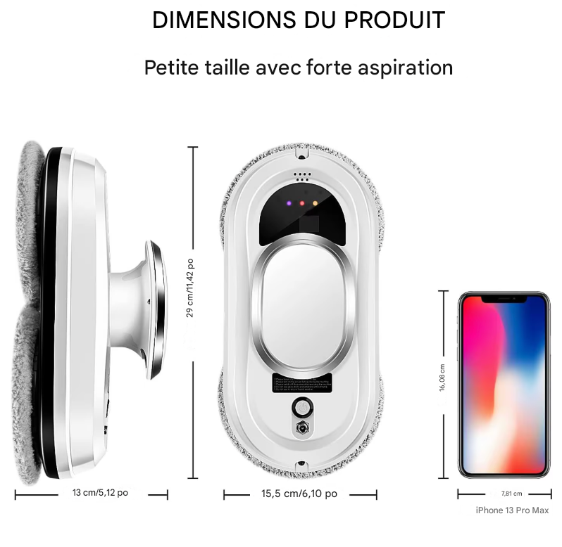 Robot lave vitre autonome électrique